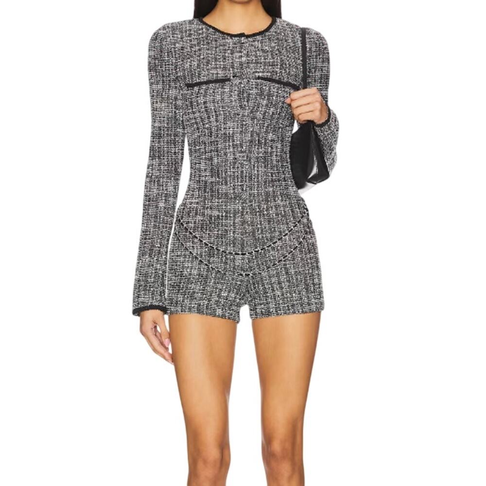 MORE TO COME Livia Romper in Black, Size S